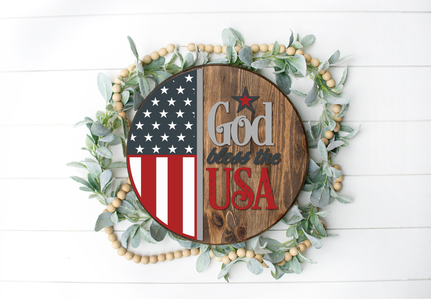 God bless the USA DIY sign