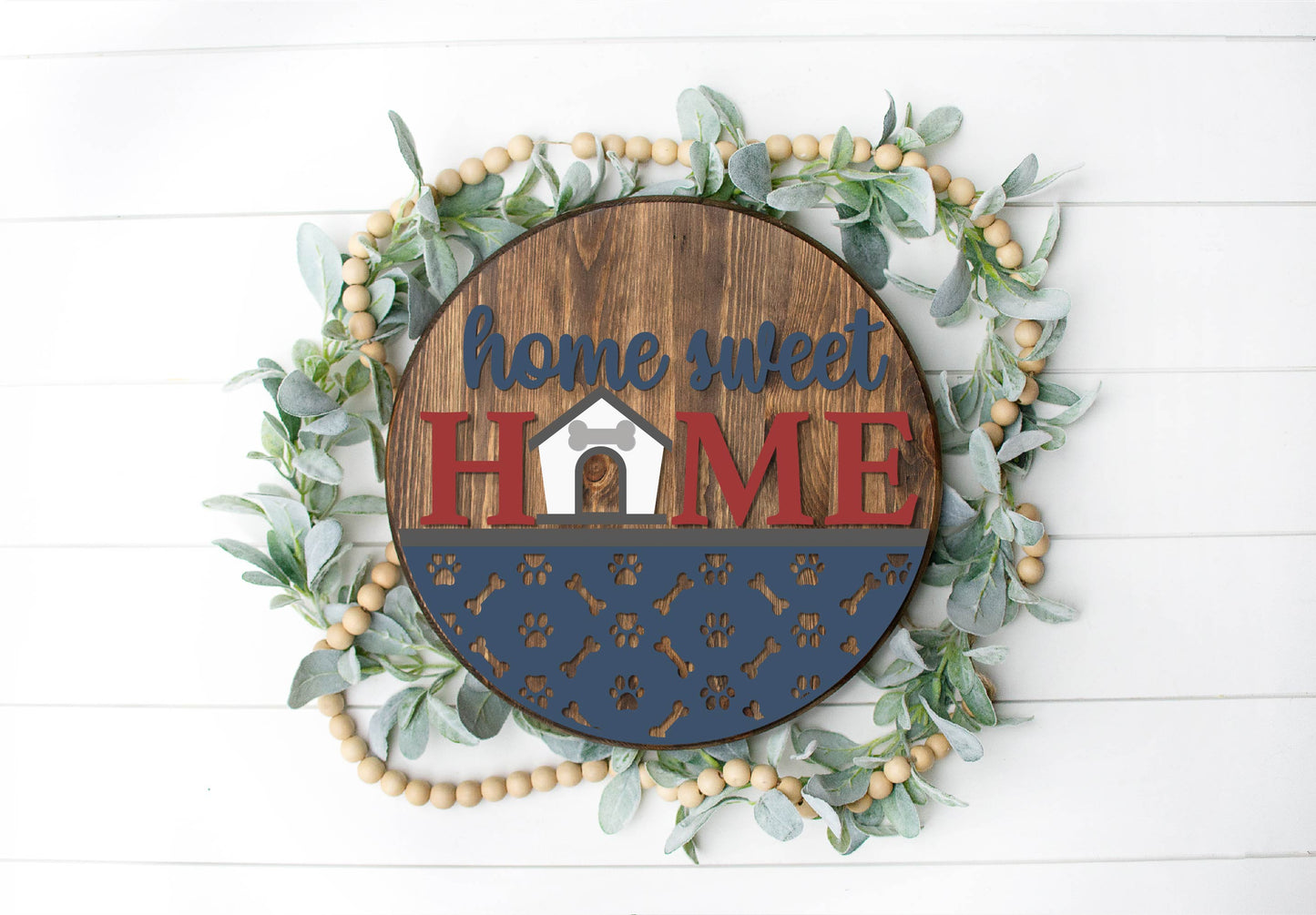 Home sweet home dog house DIY sign