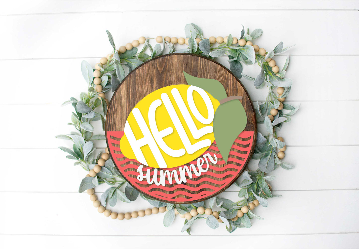Hello Summer lemon DIY sign