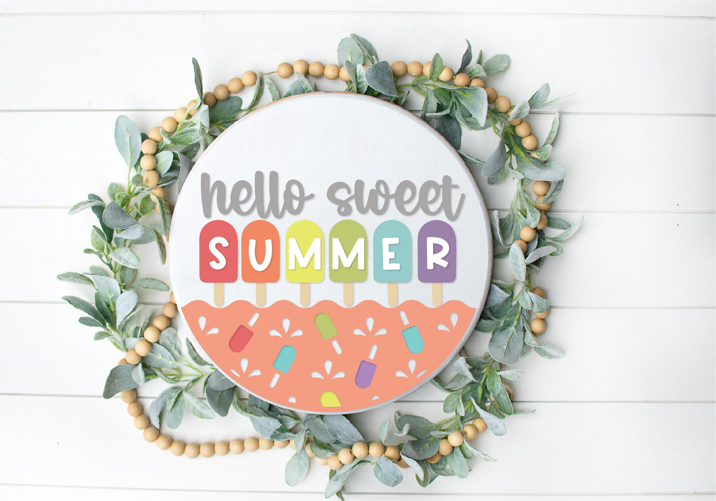 Sweet summer popsicle DIY sign