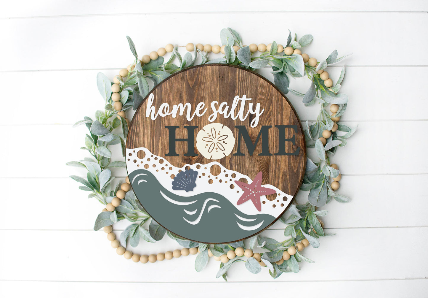 Home salty home beach sign