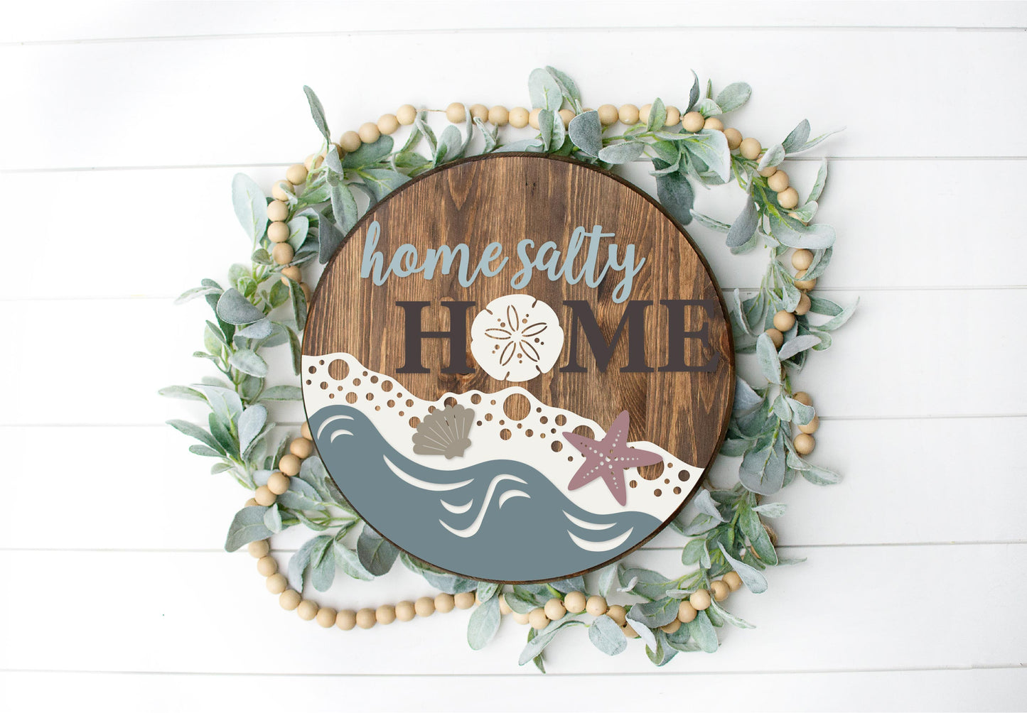 Home salty home beach DIY sign
