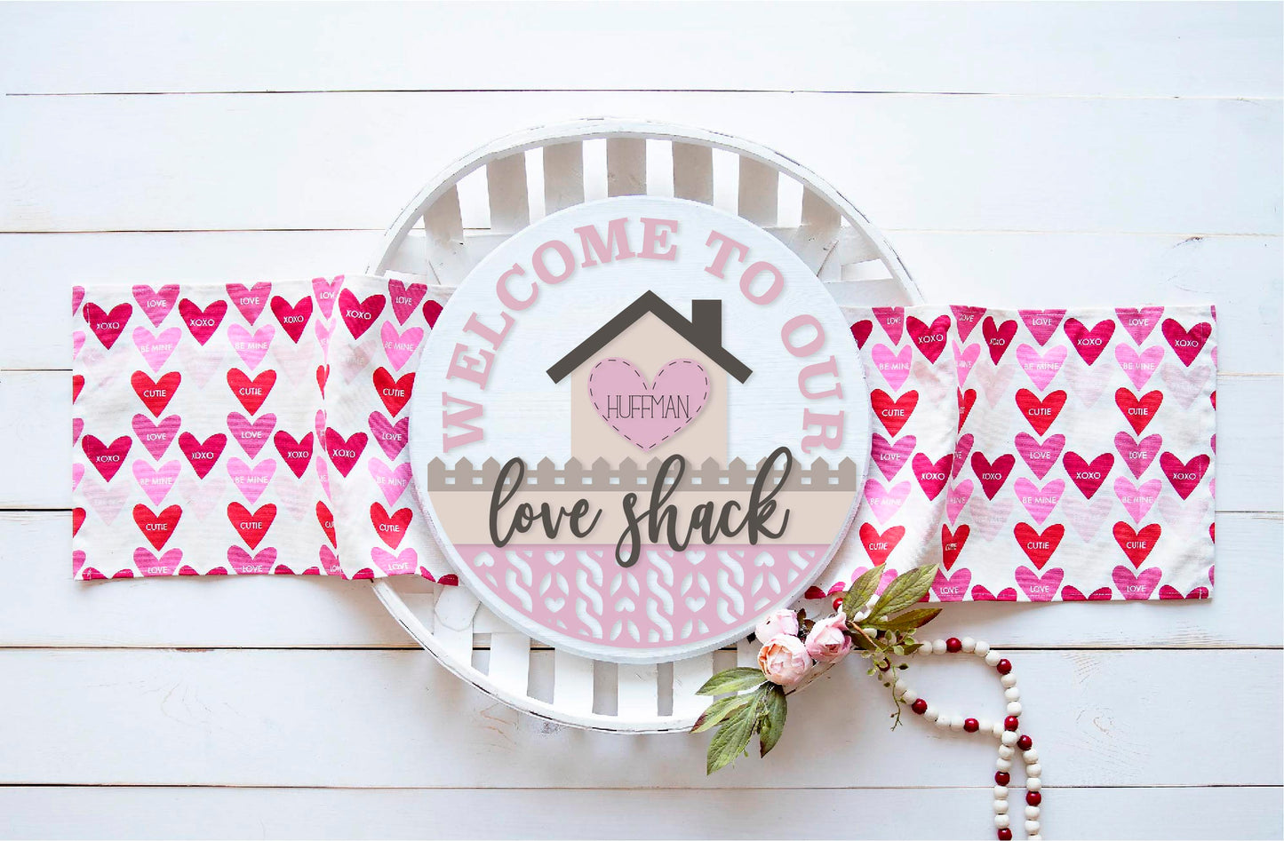 Welcome to our love shack sign