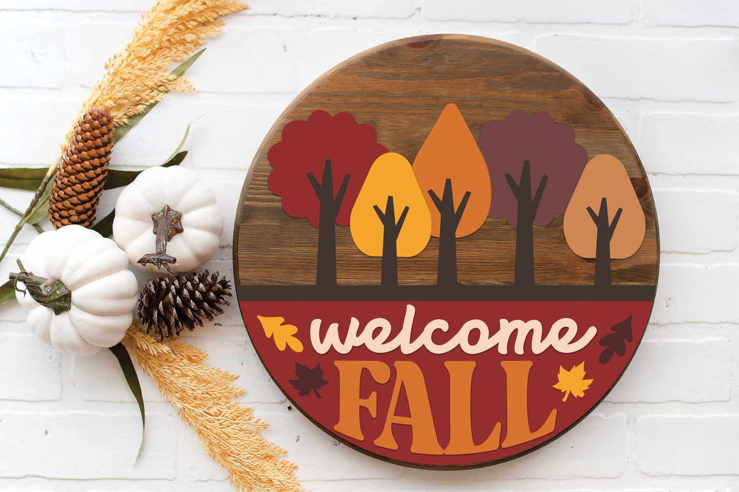 Welcome fall door sign