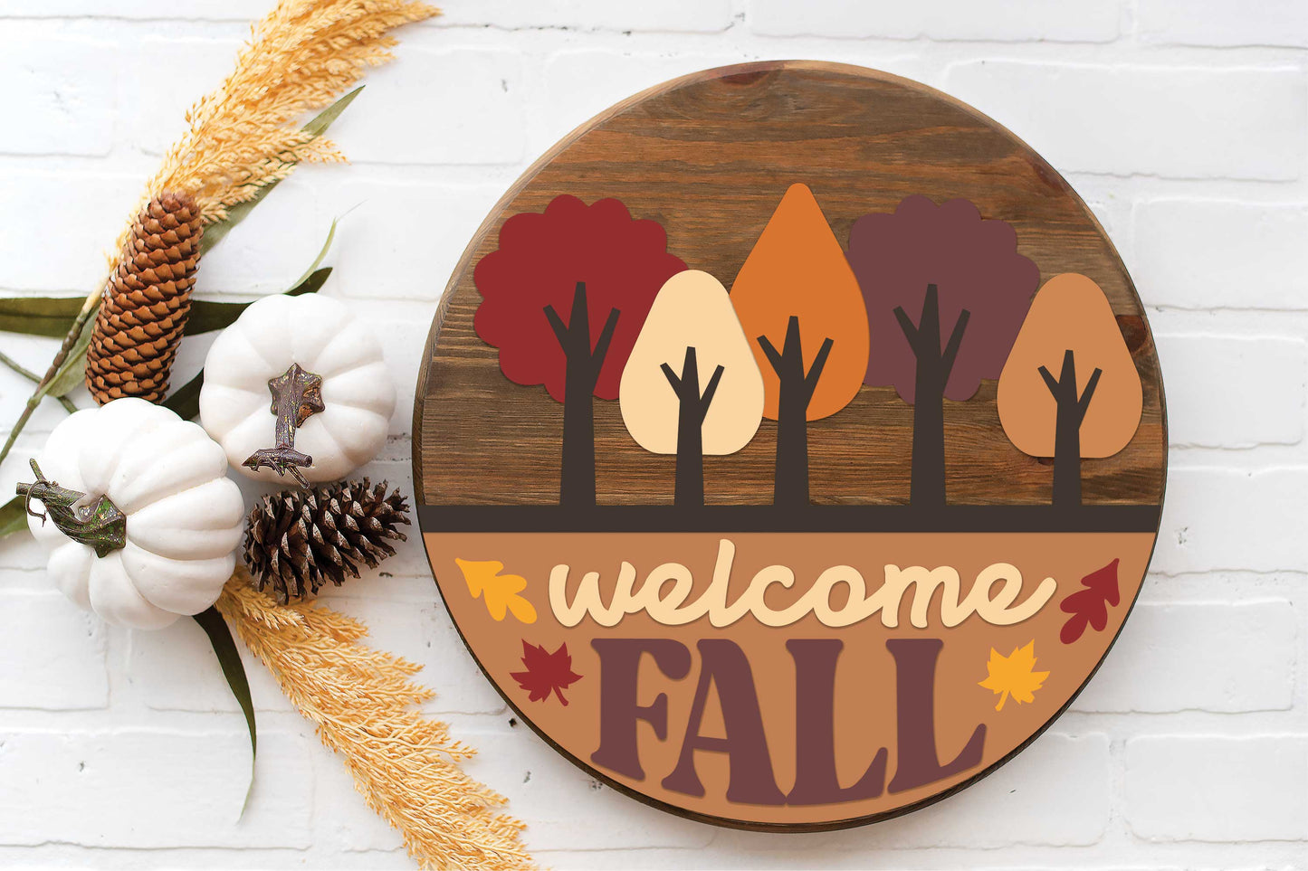 Welcome fall DIY sign