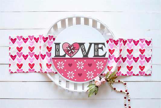 Love quilt Valentine Sign