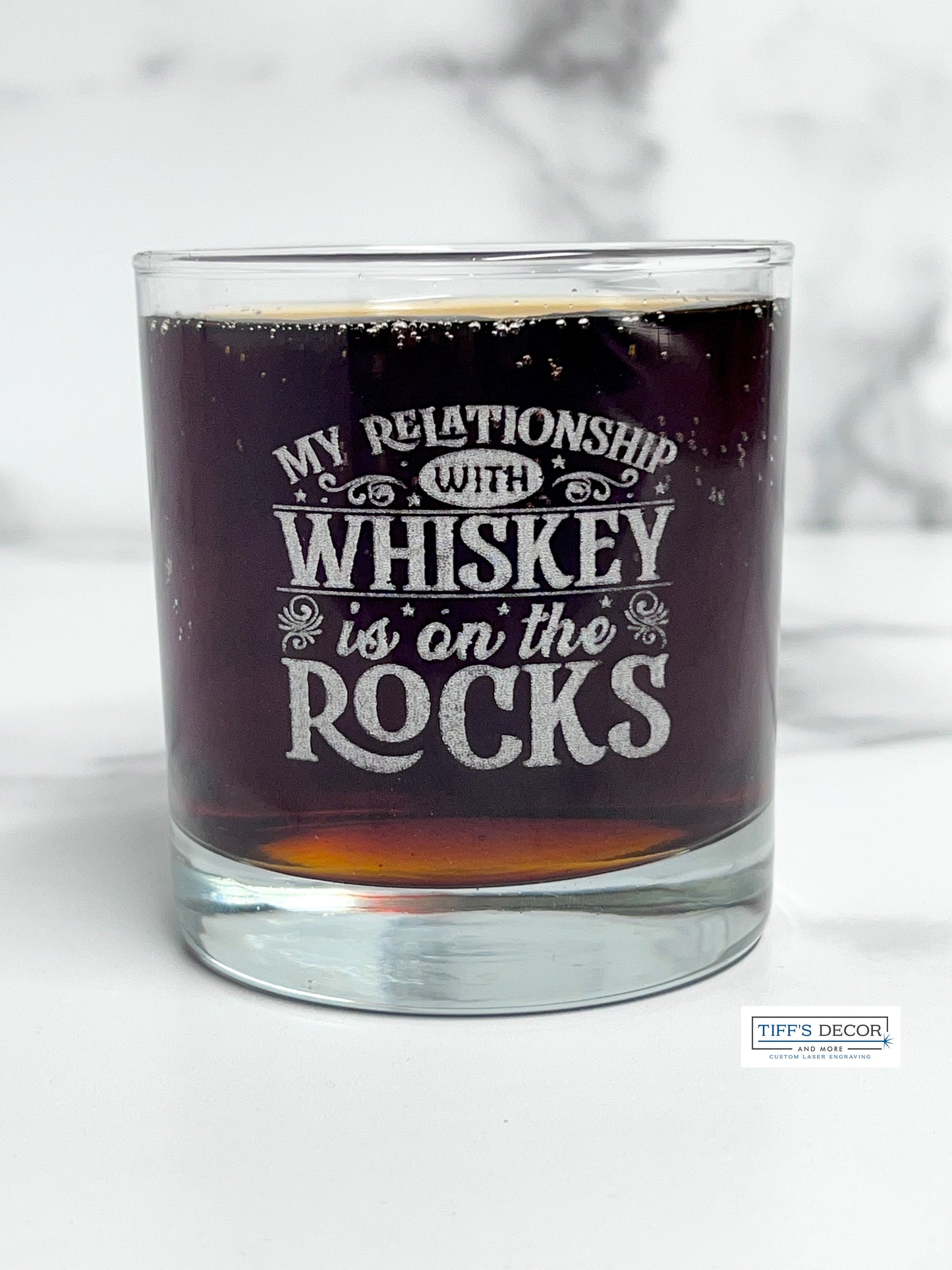 Whiskey or bourbon glass