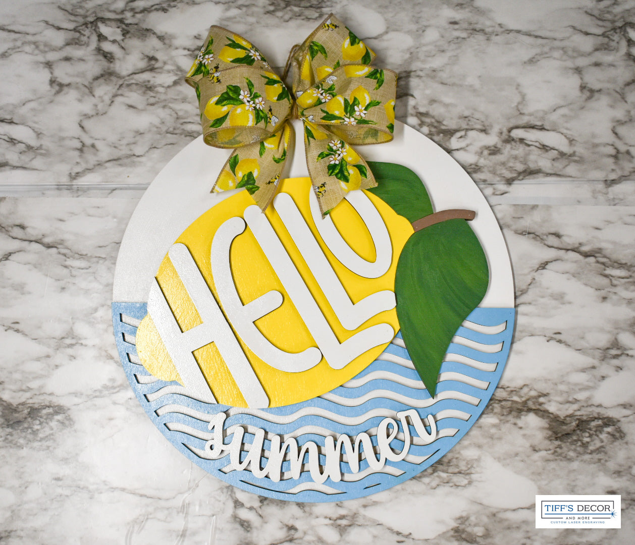 Hello Summer lemon DIY sign