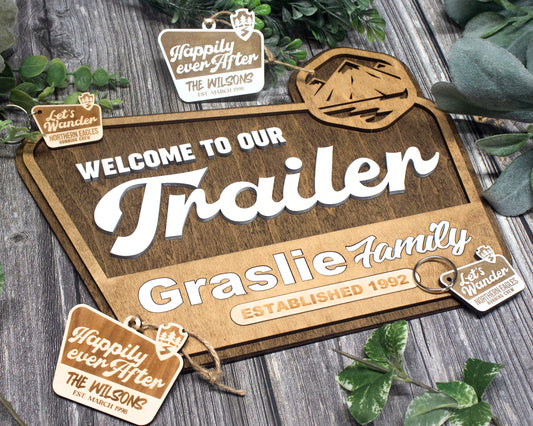 National Park inspired Personalized sign