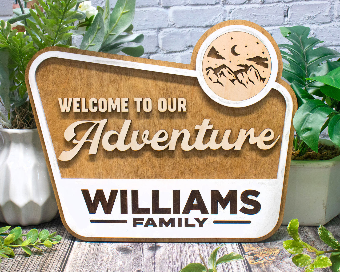 National Park inspired Personalized sign