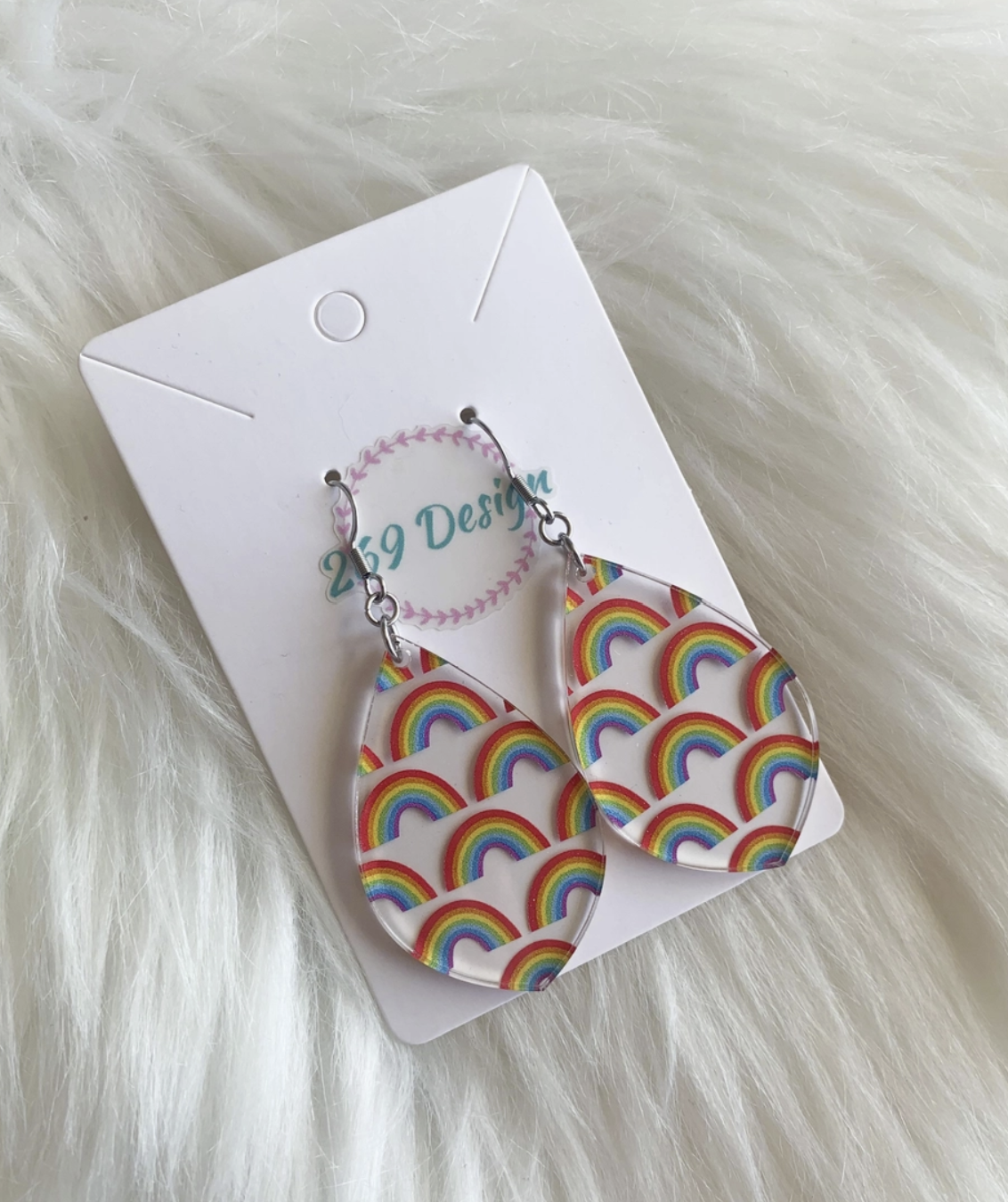 Rainbow earrings
