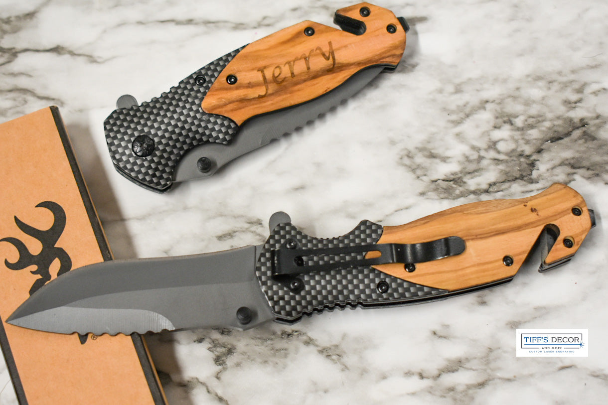 Personalized Browning style x50 survival knife