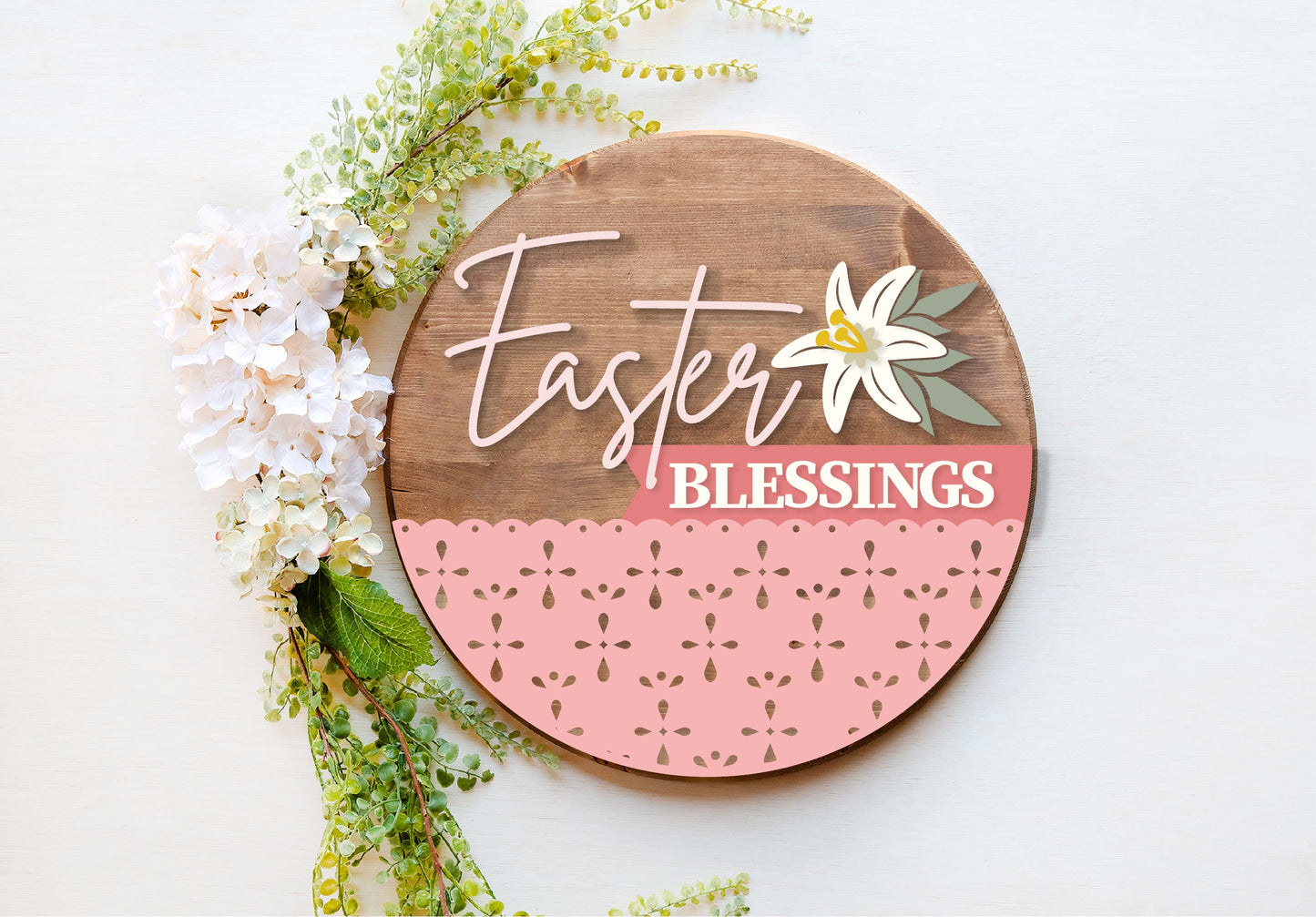 Easter blessing with Lilly sign