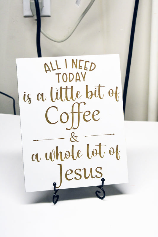 Coffee and Jesus sign