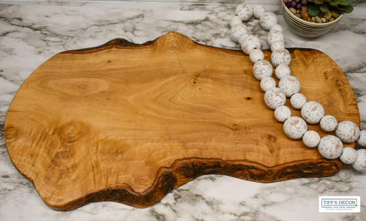 Olive wood cutting charcuterie board 17.5 inches