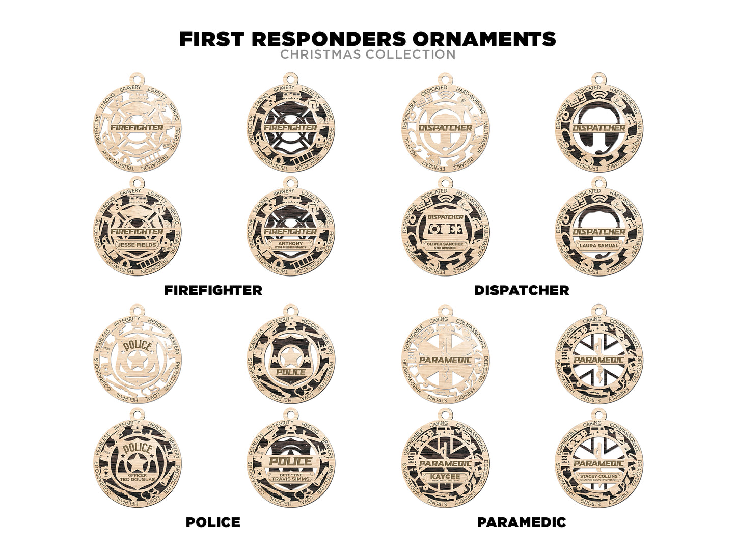 Police, Fire Fighter, First Responder, Paramedic, Border Patrol, Sheriff, EMT, Deputy