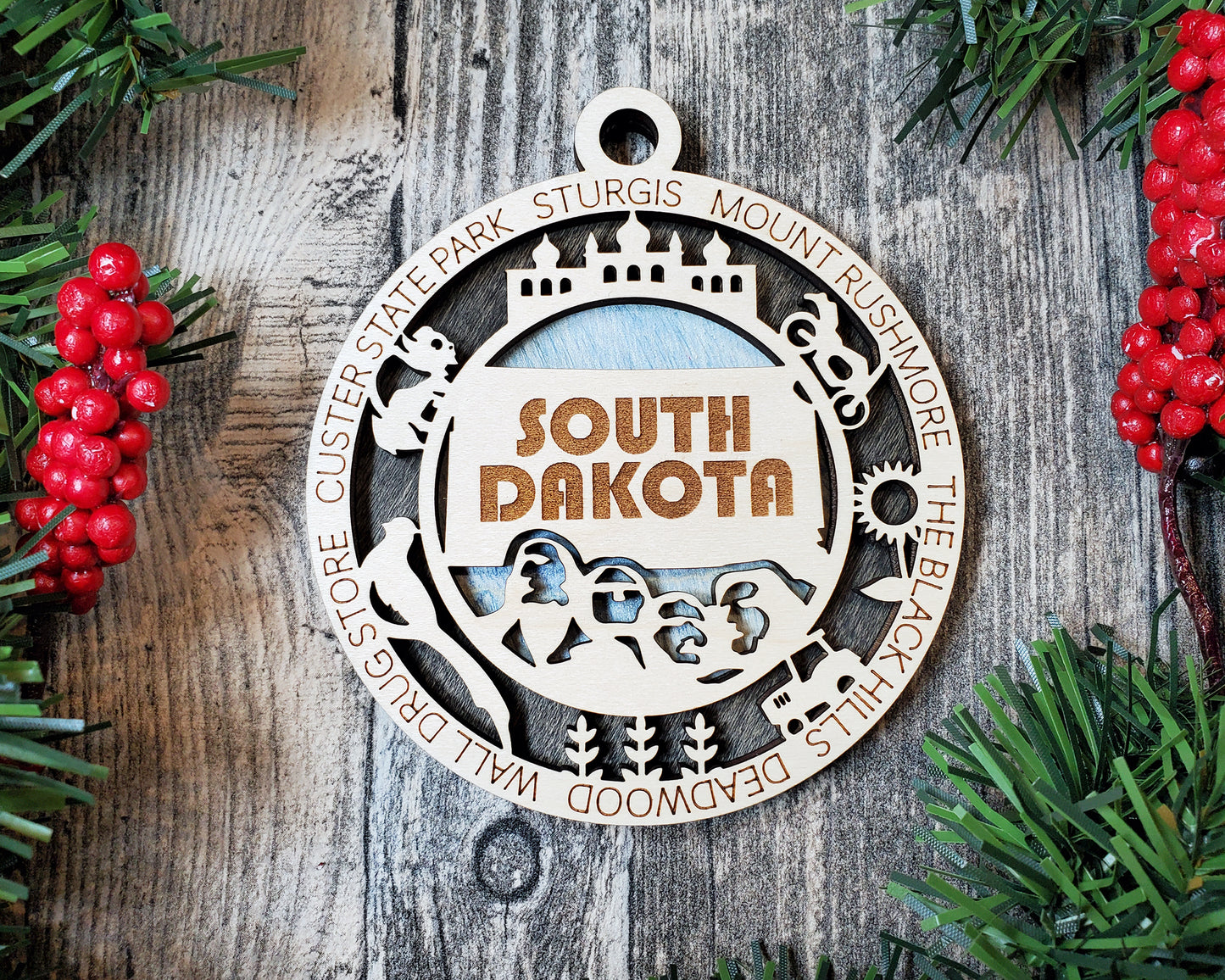 South Dakota ornament