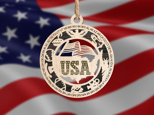 USA/United States of America ornament