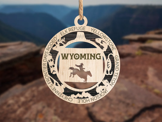 Wyoming ornament
