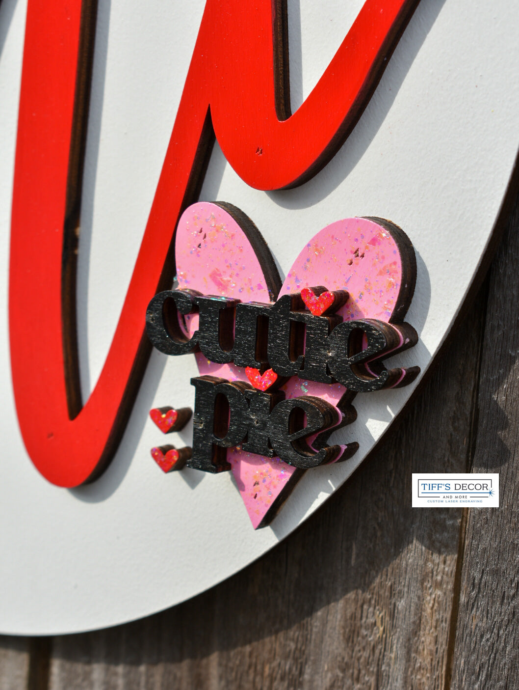 Hi Cutie Pie Valentine door sign