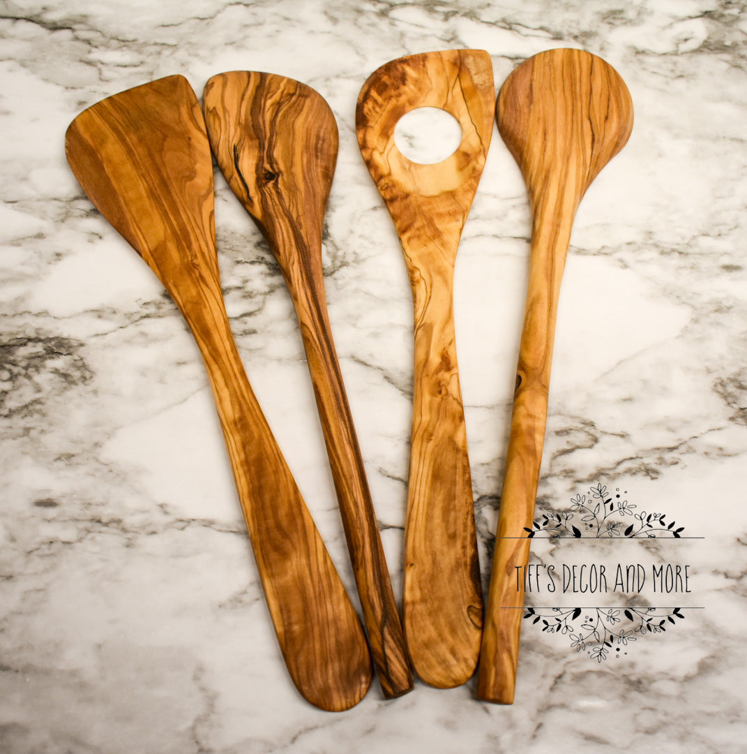 Olive wood cooking spoon/utensil set